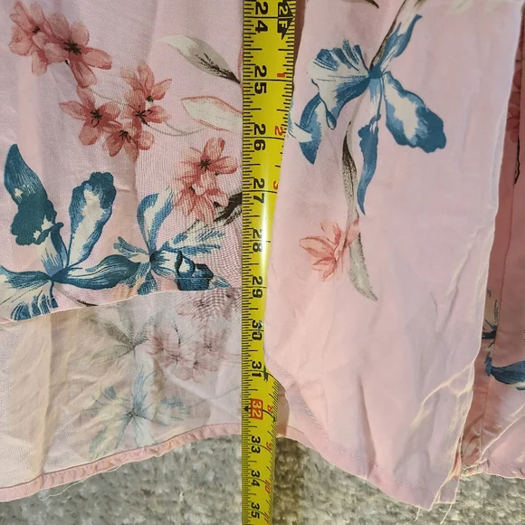 Torrid Mini Challis Cold Shoulder Trapeze Dress Pink Floral Size 4X Viscose - Picture 9 of 15